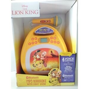 Disney Lion King Bluetooth MP3 Karaoke‎ with Light Show